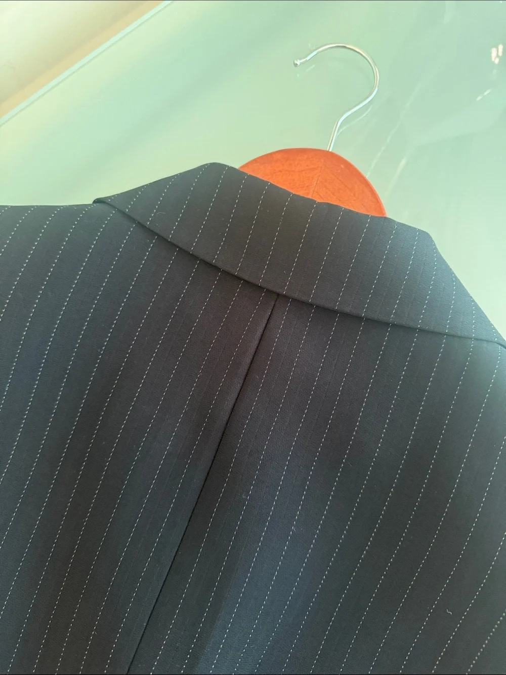 Like NEW Tahari Black Blazer Tailored Pinstripe Blazer Size 2P